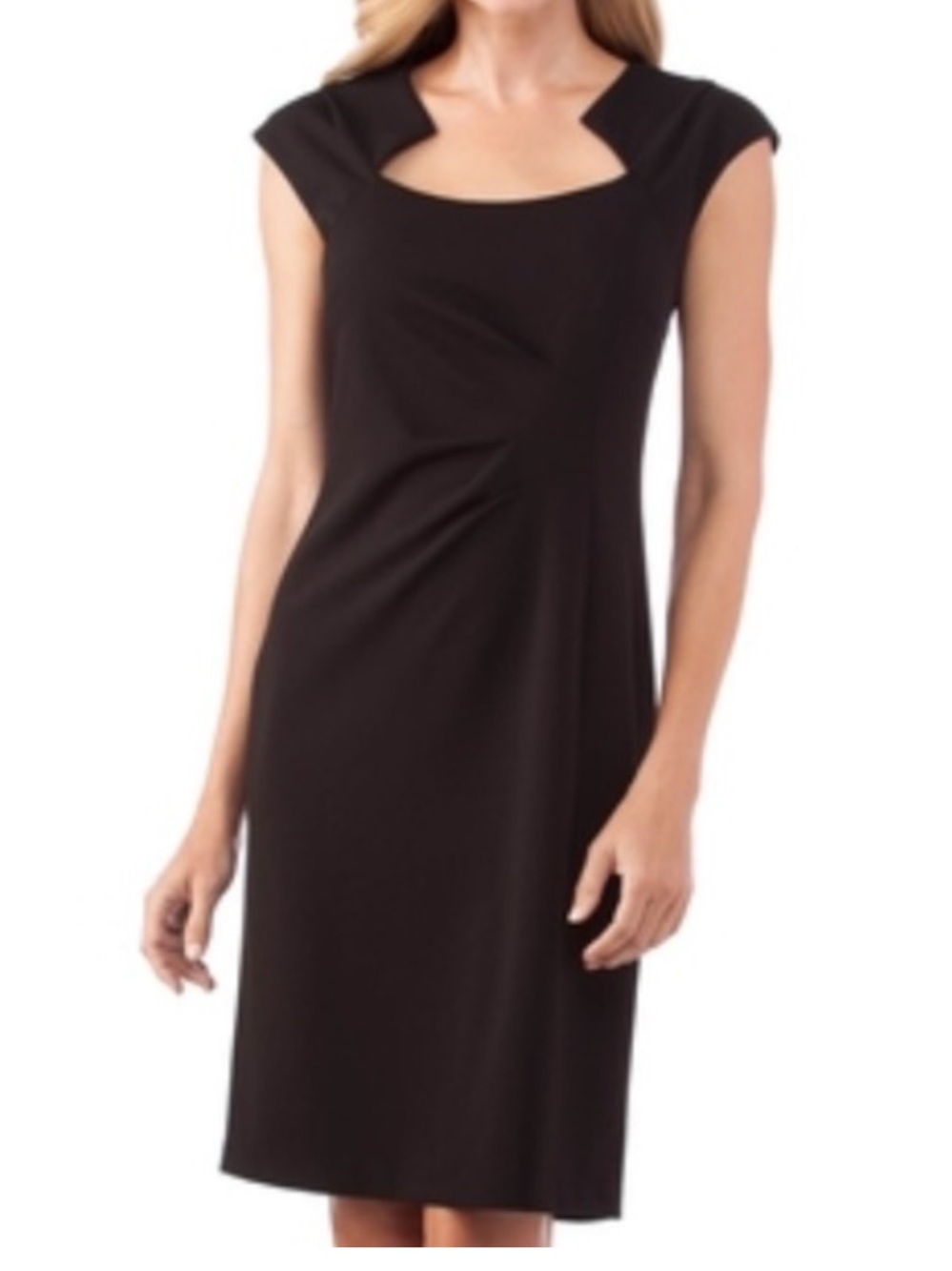 NEW Connected Apparel Black Core Midi Dress